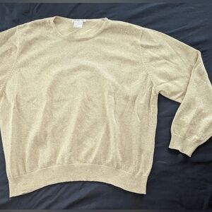 Talbots Shimmery Gold Sweater